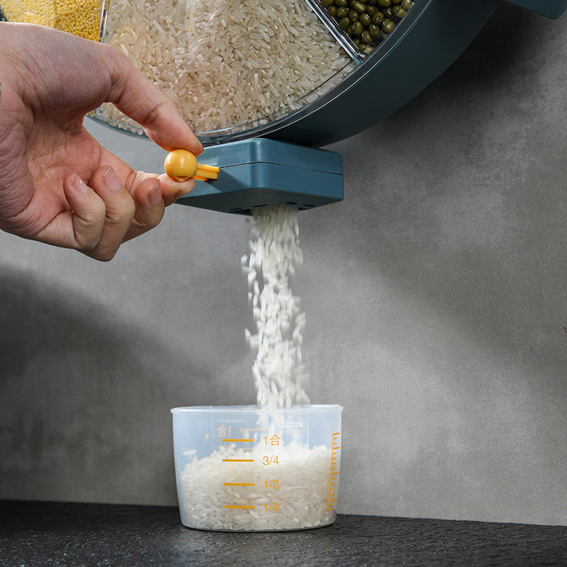 Wall-Mounted Grain Dispenser Compartments